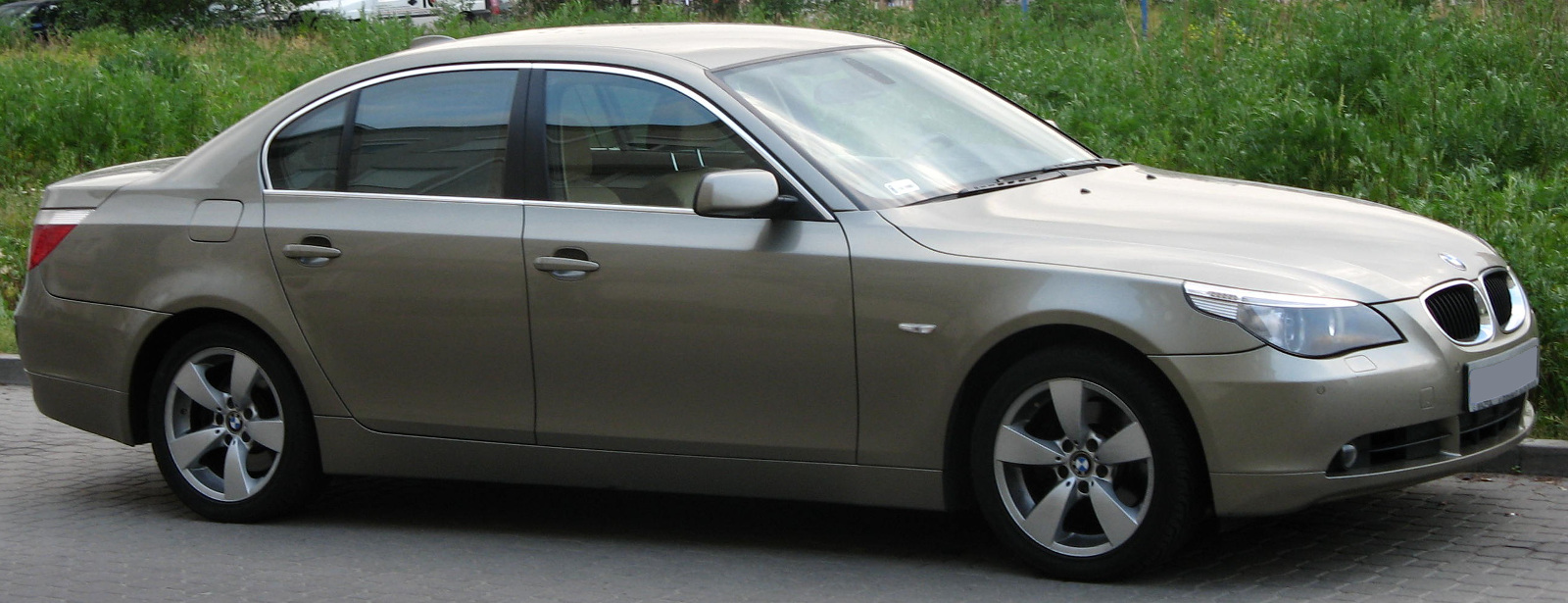 BMW 5er E60 E61 Außenspiegel links Silbergrau metallic